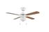 Ventilateur de plafond avec lumière E27 à tirette Blanc/bois Ø106cm - Hammerfest REALITY