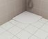Receveur de douche 1/4 de cercle 90x90 cm résine blanc brillant Island - OCEA