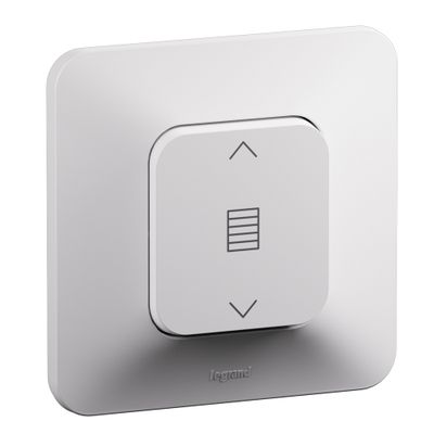 Interrupteur volet roulant encastrable complet Blanc - Neptune LEGRAND