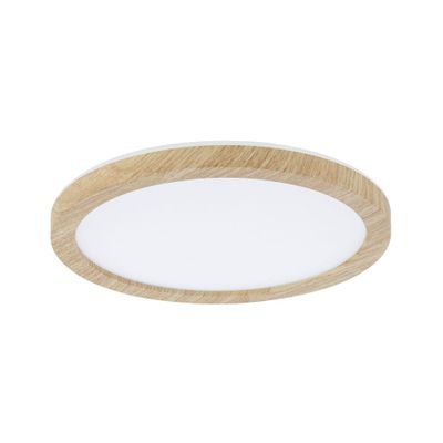 Plafonnier LED salle de bain IP44 1100 lumens lumière blanc variable Ø19cm Bois - Atria Shine PAULMANN