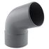 Coude PVC évacuation 67° mâle/femelle Ø100 - FITT