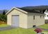 Garage en bois Palmako André à porte sectionnelle motorisable - Double vitrage - 39,8 m², Livraison à domicile incluse - PALMAKO