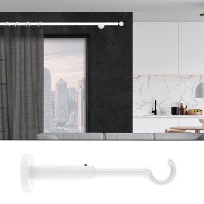 Support ouvert extensible en métal diam 28 mm Finition Blanc brillant par 2 - MOBOIS
