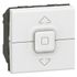 Interrupteur volet roulant encastrable 3 boutons 2 modules Blanc - Mosaic LEGRAND
