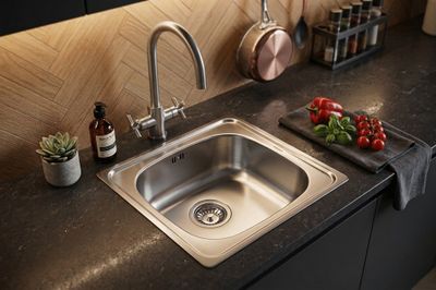 Evier de cuisine inox gris 46,5x43,5 cm 1 bac - NORD INOX
