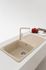 Evier de cuisine fragranit beige café 97x50 cm 1 bac 1 egouttoir Azur - FRANKE