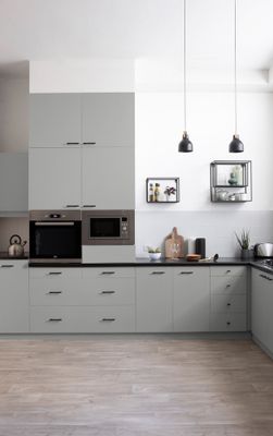 Peinture de rénovation pour cuisine gris loft finition satinée 2L - V33