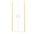 Porte de douche battante 90x200 cm profilé or verre transparent 6 mm Saloon - AURLANE