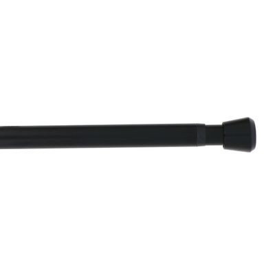Barre entre murs extensible en métal de 2.4 à 4 m diam 25 à 28 mm Finition Noir mat - MOBOIS