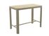 Table haute de jardin EOS aluminium crème lattes 140 x 74 cm, Livraison à domicile incluse - PROLOISIRS