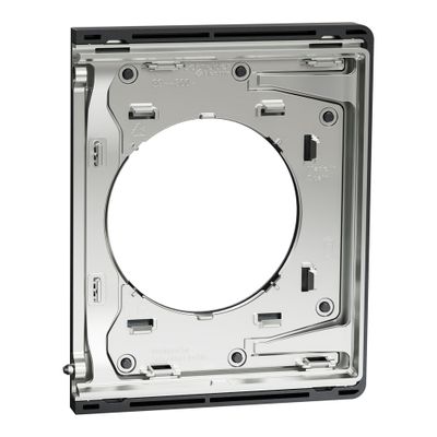 Plaque de finition latérale 1 poste Odace 2025 Architecte perle noire - SCHNEIDER ELECTRIC