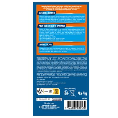 Boites appâts cafards et blattes par 4 K-PRO