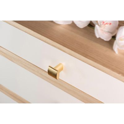 Bouton de meuble rond zamak doré mat 20 x 20 mm REI