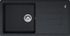 Evier de cuisine fragranit noir onyx 78x50 cm 1 bac 1 egouttoir Malta - FRANKE