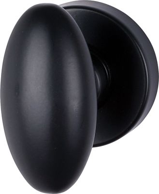 Poignées de porte sur rosaces sans trou Chic aluminium noir ALPERTEC