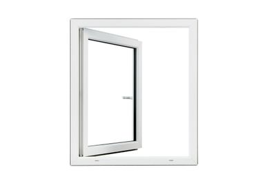 Fenêtre PVC blanc 1 vantail tirant droit H.95 x l. 80 cm CLOSY