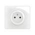 Prise électrique connectée encastrable avec terre + plaque Blanc - Céliane with Netatmo LEGRAND