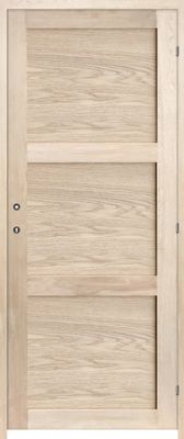 Bloc-porte postformé 3 panneaux placage chêne brut H.204 x l.83 cm poussant gauche BCD