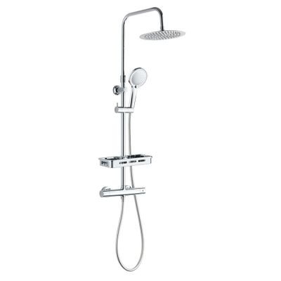 Colonne de douche thermostatique chrome Ars Tab - EDOUARD ROUSSEAU