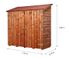 Abri mural de rangement grand volume avec étagères bois traité très haute température, Livraison à domicile incluse - HABRITA
