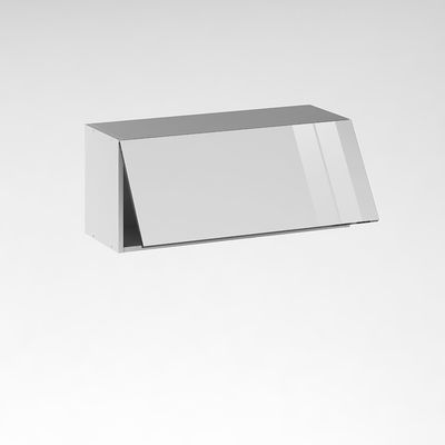 Façade transversale pour meuble haut de cuisine Cristal blanche 35 x 80 cm OFITRES