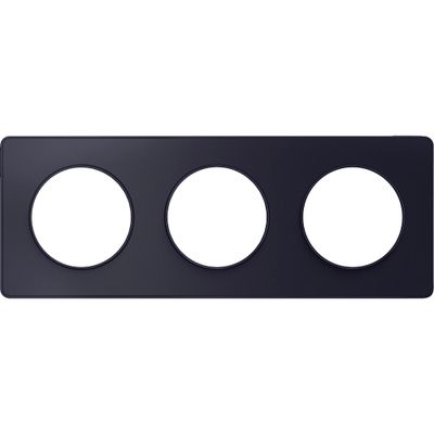 Plaque de finition 3 postes anthracite - Odace Touch SCHNEIDER ELECTRIC