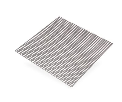 Tôle acier brut perforé carré 500 x 250 mm épaisseur 1 mm CQFD