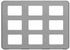 Tôle alu anodisé perforé carré 500 x 250 mm épaisseur 1 mm CQFD