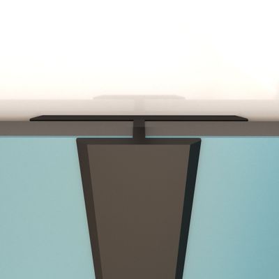 Profilé de jonction noir pour panneaux muraux 210 cm - AURLANE