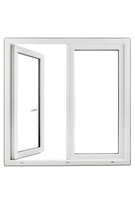 Fenêtre PVC blanc 2 vantaux H.135 x l.140 cm CLOSY