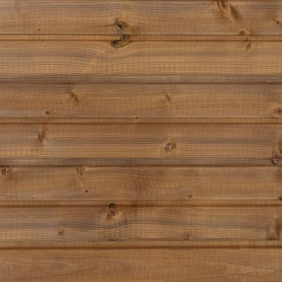 Bardage épicéa traité autoclave classe 3 faux claire voie marron - 20 x 125 x 2700 mm - HENRY TIMBER