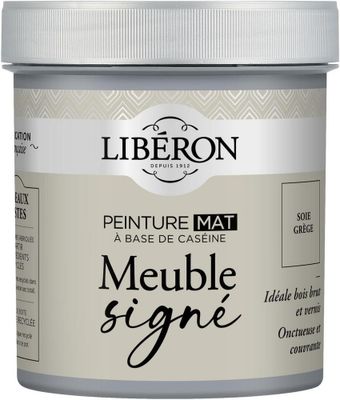 Peinture meuble bois à la caséine mat soie grège 0,5 L - LIBERON