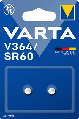 Piles pour montre V364 (SR60) par 2 - VARTA
