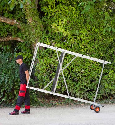 Echafaudage roulant HobbyStep H4 Jardin 1,70 /  3,70 m aluminium - HAILO