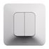 Double interrupteur va-et-vient encastrable 10A complet Blanc - Neptune LEGRAND