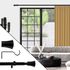 Kit tringle à rideaux extensible en métal de 1.20 à 2.10 m diam 16 à 19 mm Finition Noir mat- MOBOIS