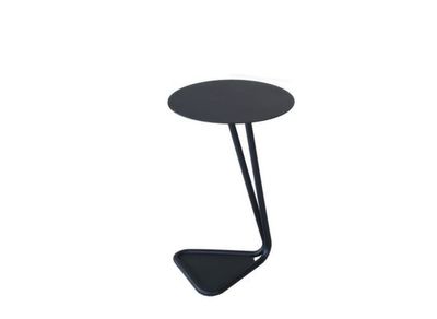Table basse de jardin EZE aluminium et acier graphite ø 40 cm, Livraison à domicile incluse - PROLOISIRS