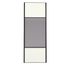 Porte de placard Miroir et Blanc Nacré Structuré Profil noir H 248,5 x L 62,2 cm YNGENIO