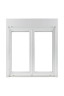 Fenêtre PVC blanc 2 vantaux volet roulant intégré H.125 x l.100 cm CLOSY