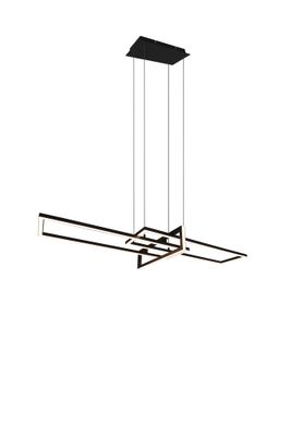 Suspension LED Salinas noir 4200 lumens blanc chaud - TRIO