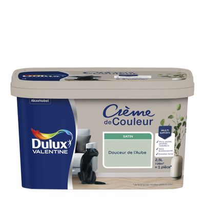 Peinture Crème de Couleur Douceur de l'Aube satin 2,5 L - DULUX VALENTINE