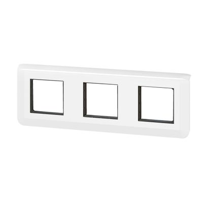 Plaque de finition 3 x 2 modules horizontale Blanc - Mosaic LEGRAND