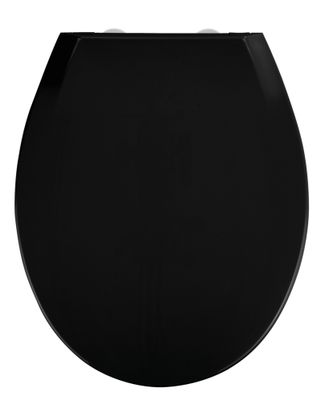 Abattant de WC déclipsable avec frein de chute noir Kos WENKO