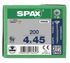 Vis tête fraisée T-star 4 x 45 mm par 200 SPAX