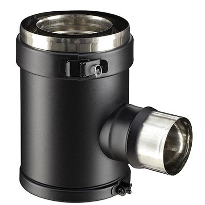 Té diamètre 80/130 mm PGI noir POUJOULAT