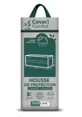 Housse pour canapé 3 places 205 x 85 x 75 cm JARDILINE