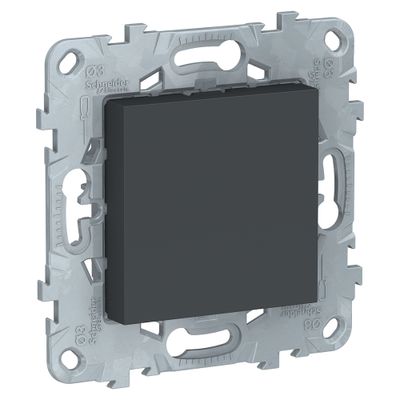 Obturateur de prise et dérivation anthracite - Unica SCHNEIDER ELECTRIC
