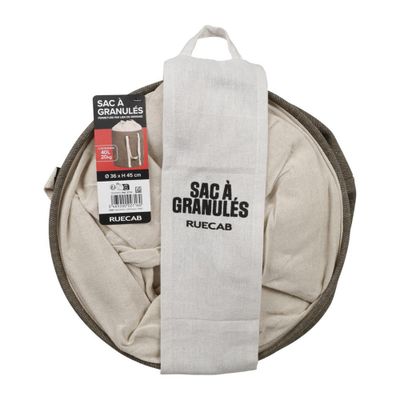 Sac à granulés gris foncé RUECAB