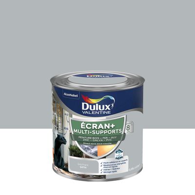Peinture Ecran+ Multi-supports Satin Gris Franc 250 mL - DULUX VALENTINE