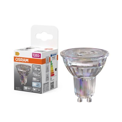 Ampoule LED spot GU10 36° 2.6 W = 230 lumens blanc neutre Superstar OSRAM